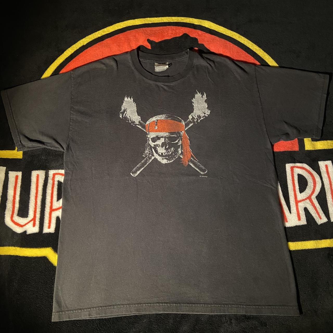 Vintage Disney pirates of the Caribbean shirt, - Depop