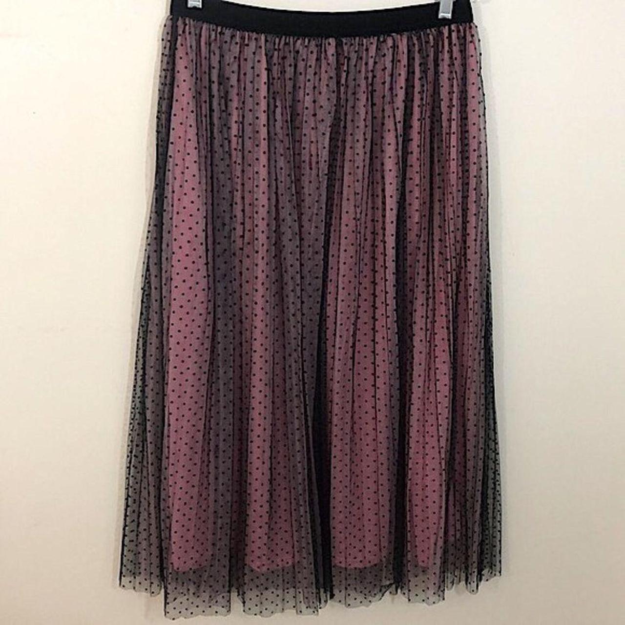 Pink polka dot skirt zara best sale