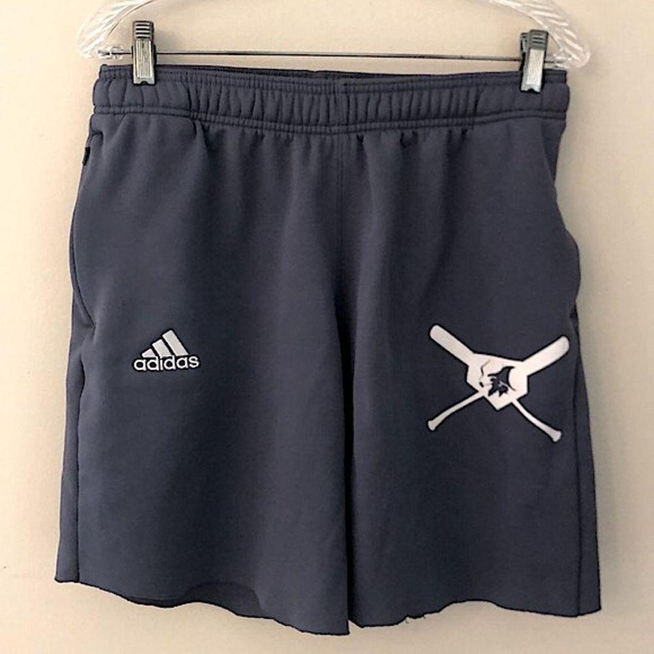 Adidas Climawarm cut off shorts. Features a soft