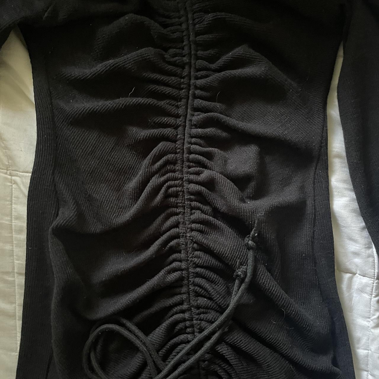 Black Scrunch Dress - Depop