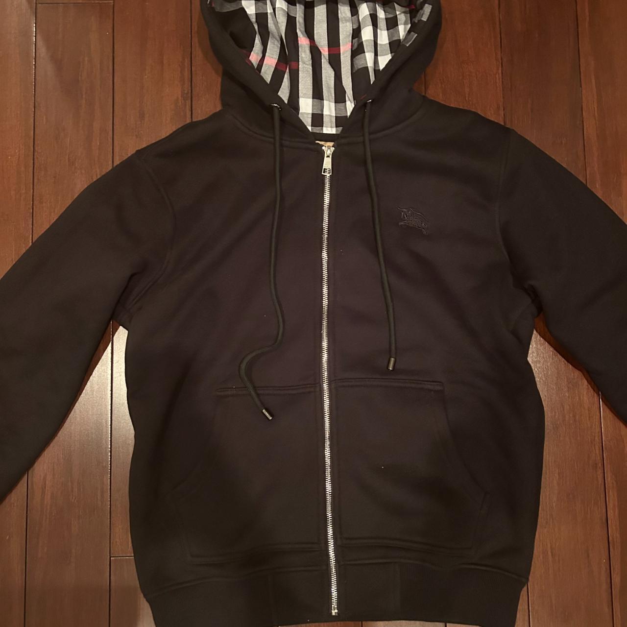 Burberry black clearance zip up