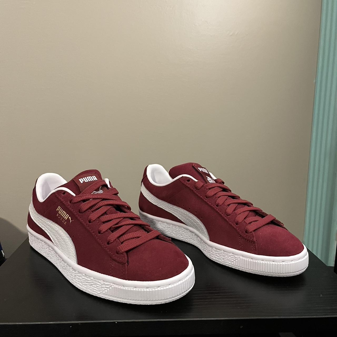 Puma Burgundy Suede Men s Size 5 men s fits youth