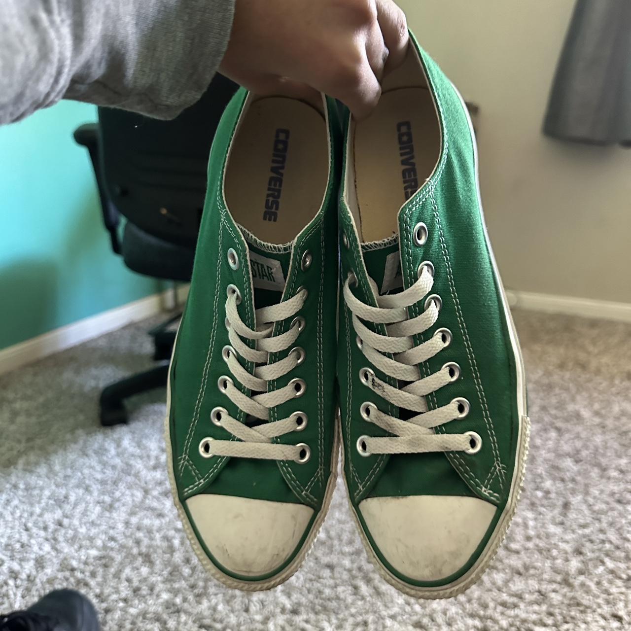 Green Converse All Star Size 9 Comes With Box Lots Depop