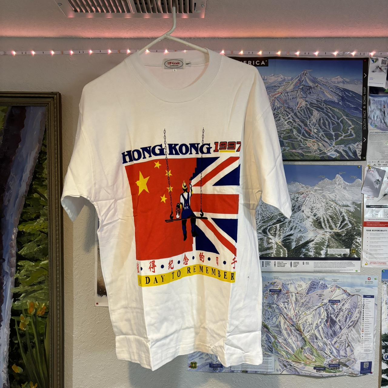 Vintage Hong Kong shirt Size XL Looks flawless and... Depop