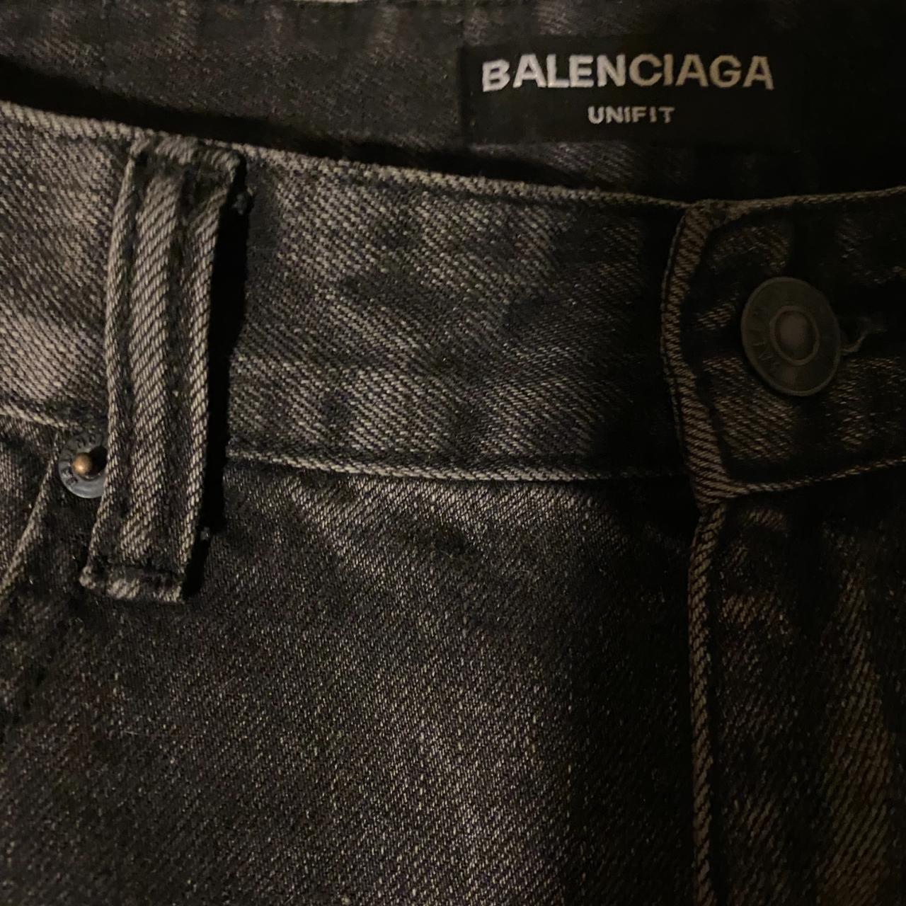 Balenciaga Black Grey Washed Faded Denim #denim... - Depop