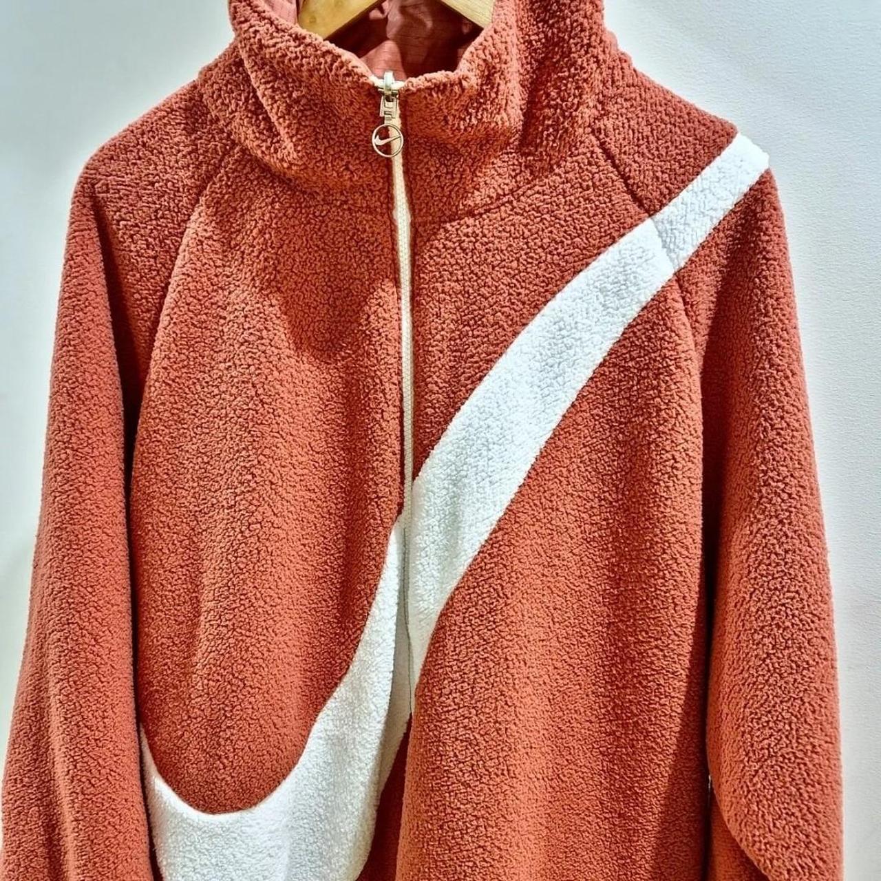 swoosh reversible sherpa jacket