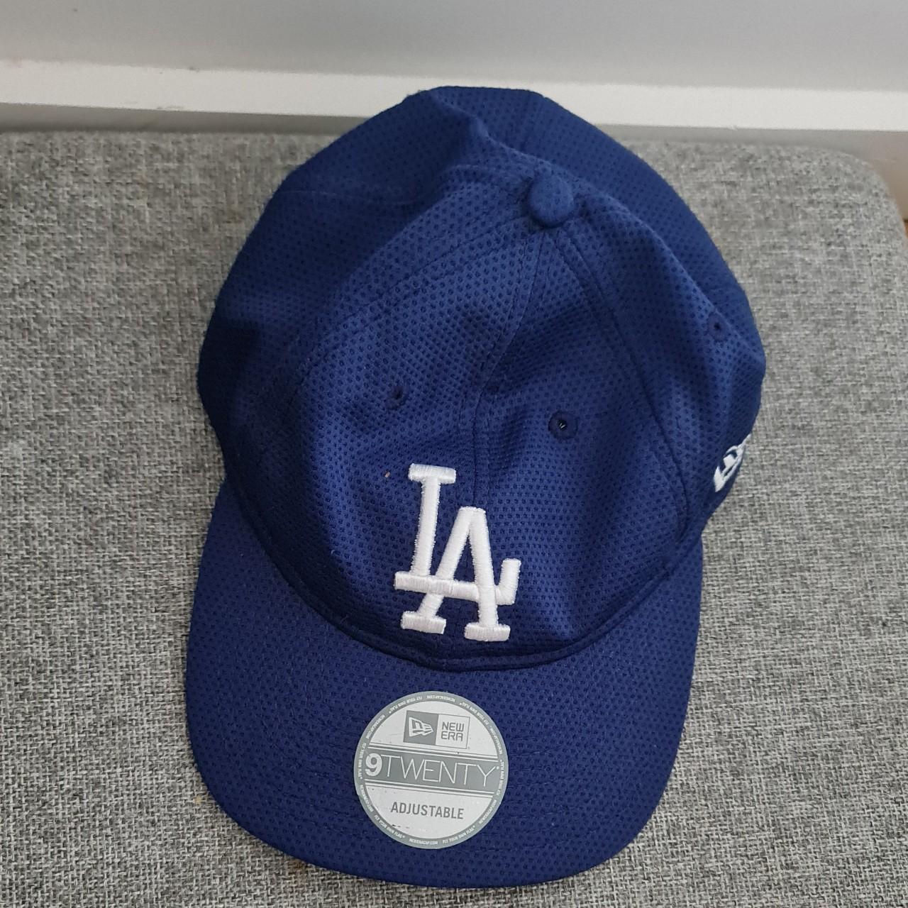 La Dodgers Blue New Era Hat Preloved One Size Velcro - Depop