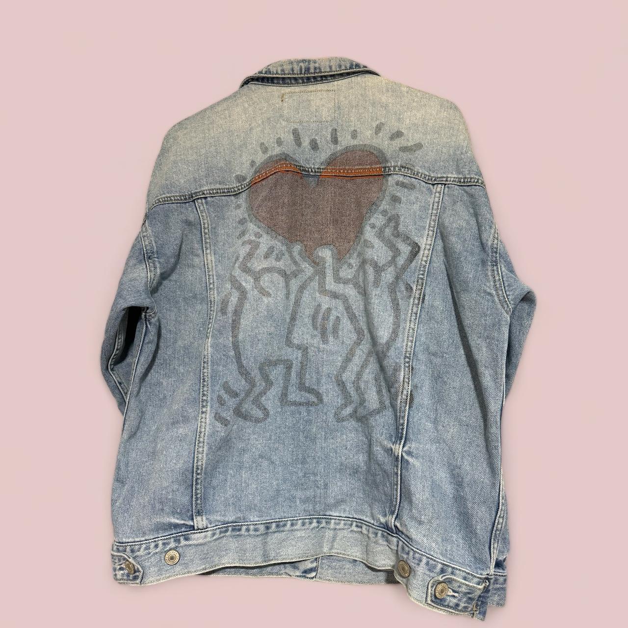 American eagle keith haring jean outlet jacket