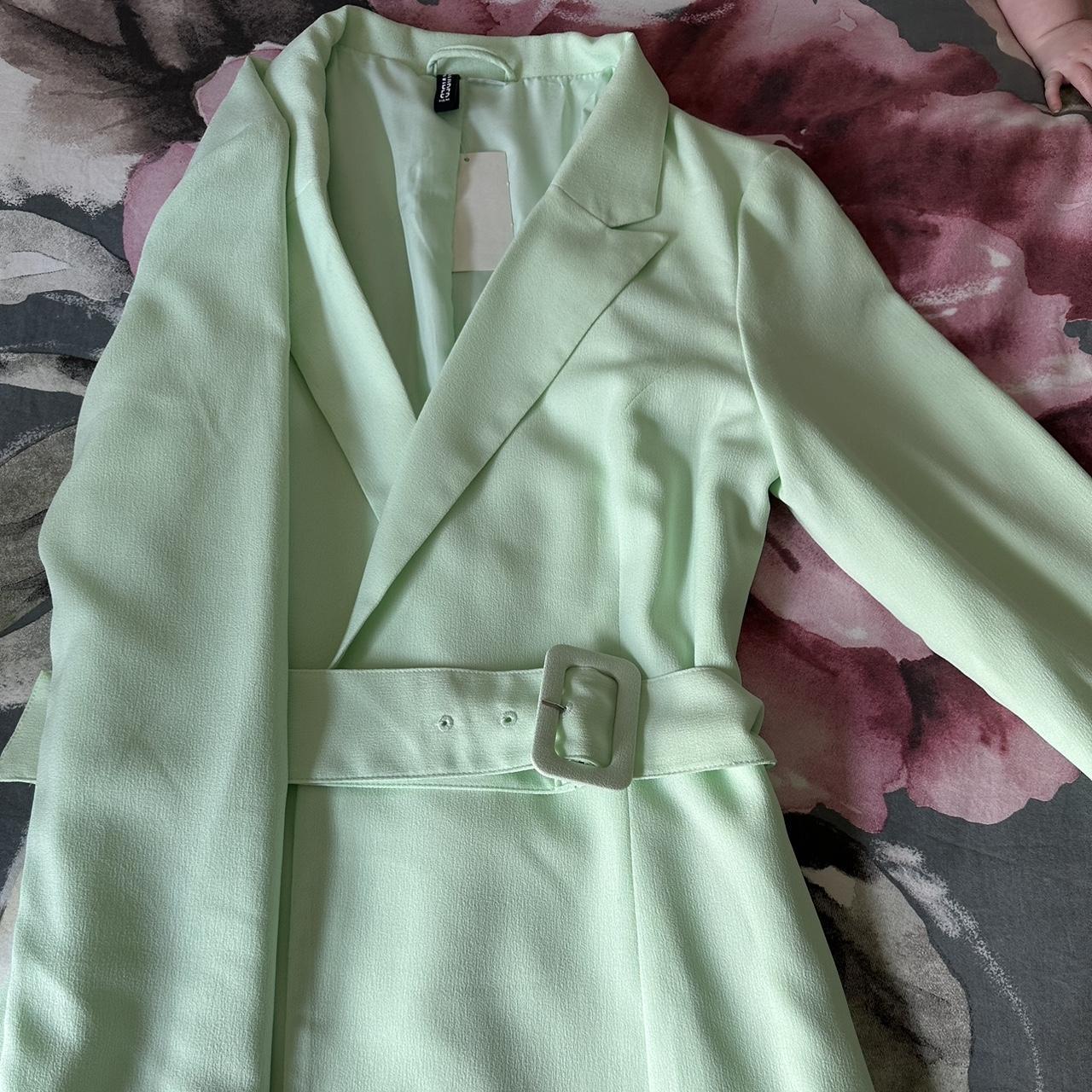 H & M mint green blazer dress 🤍 Brand new with tags Depop