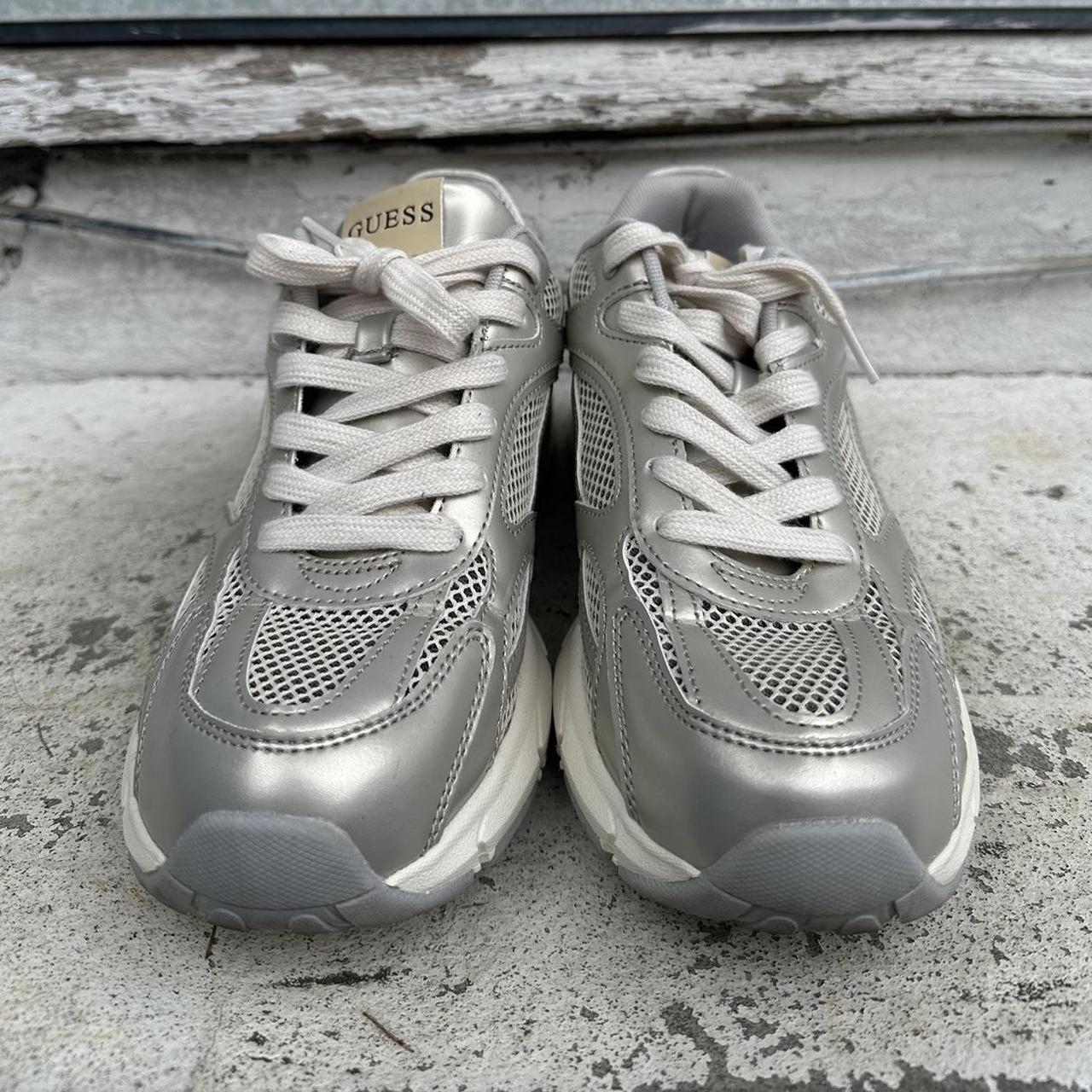 Guess metallic shops shoes