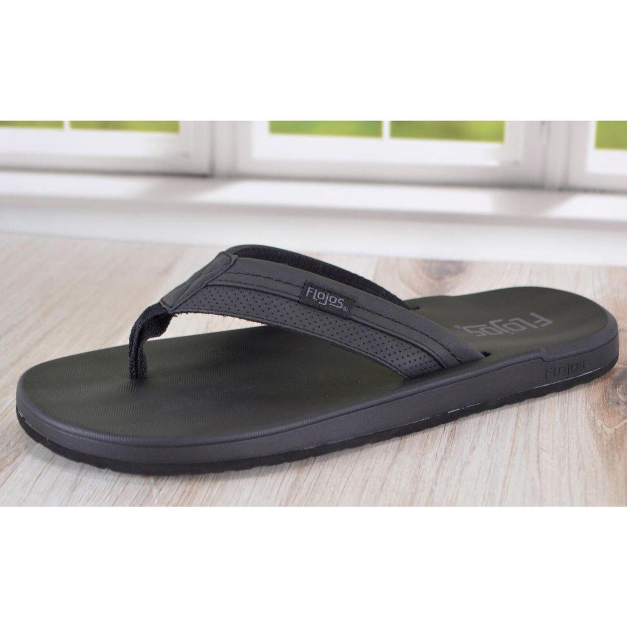 ON SALE! NEW Flojos Women's Memory Foam Flip Flop Sandals BLACK, PICK SIZE