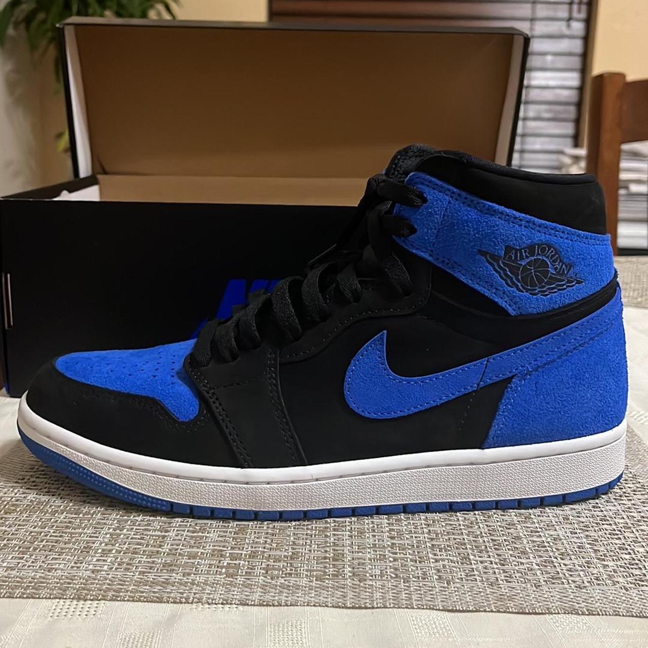 Jordan 1 Blue royal reimagined, Never worn - Depop