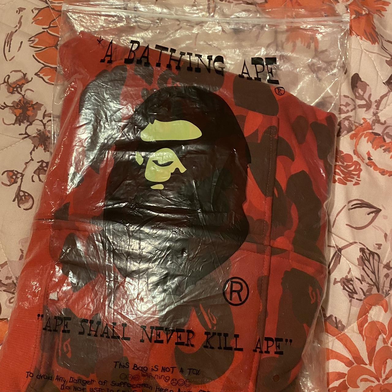 Fake red bape on sale hoodie