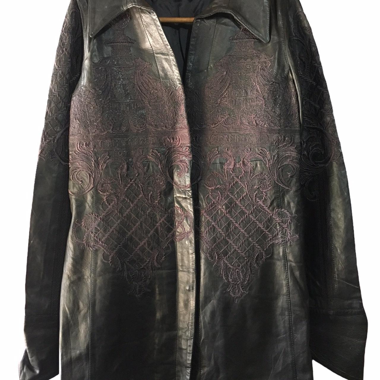 Gian Franco Ferre Leather Jacket Tag 42 Depop