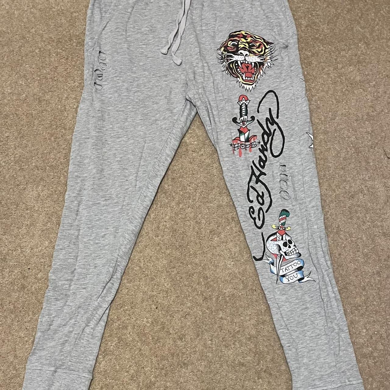 Ed hardy best sale sweatpants mens