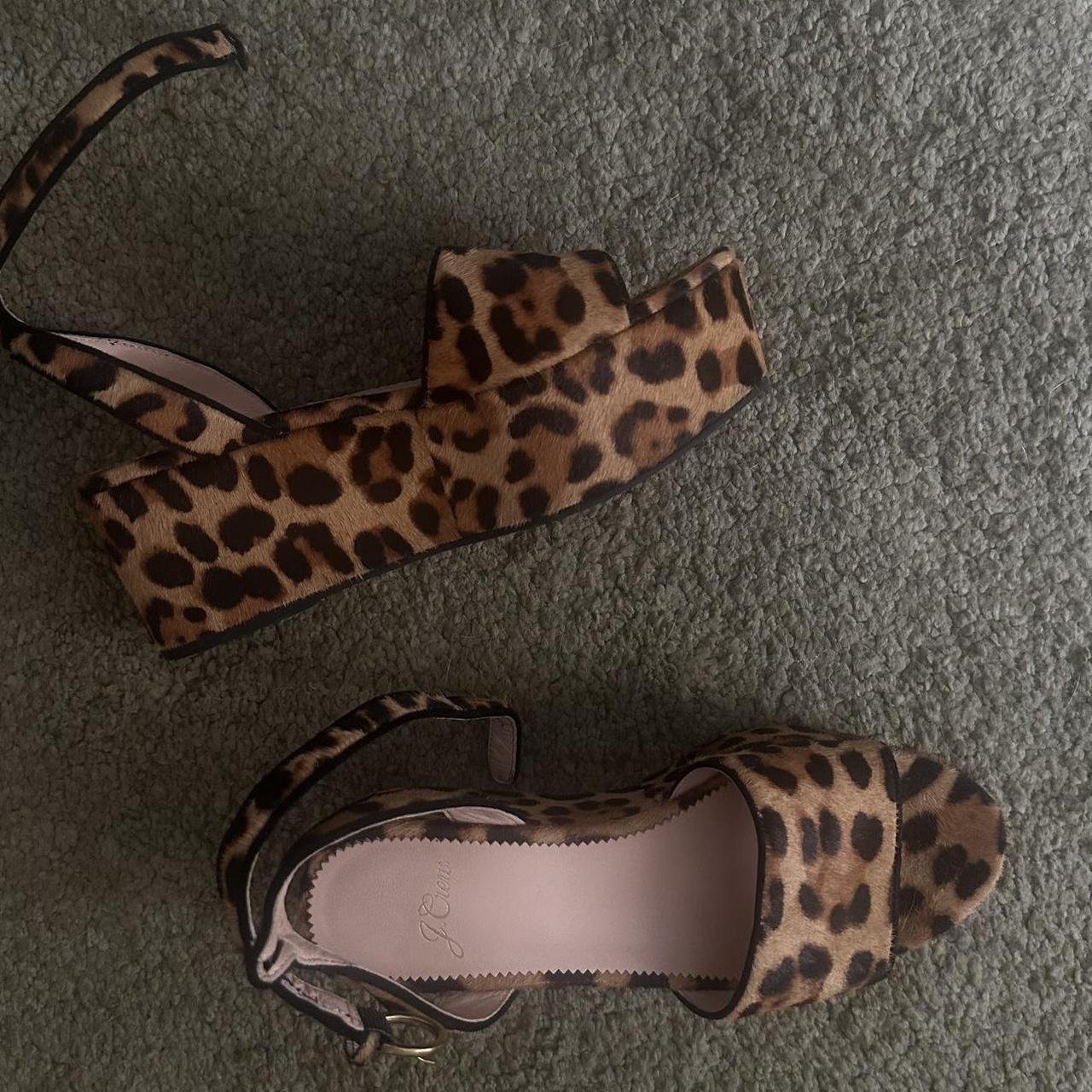 J. Crew Leopard print wedge sandals! outlets