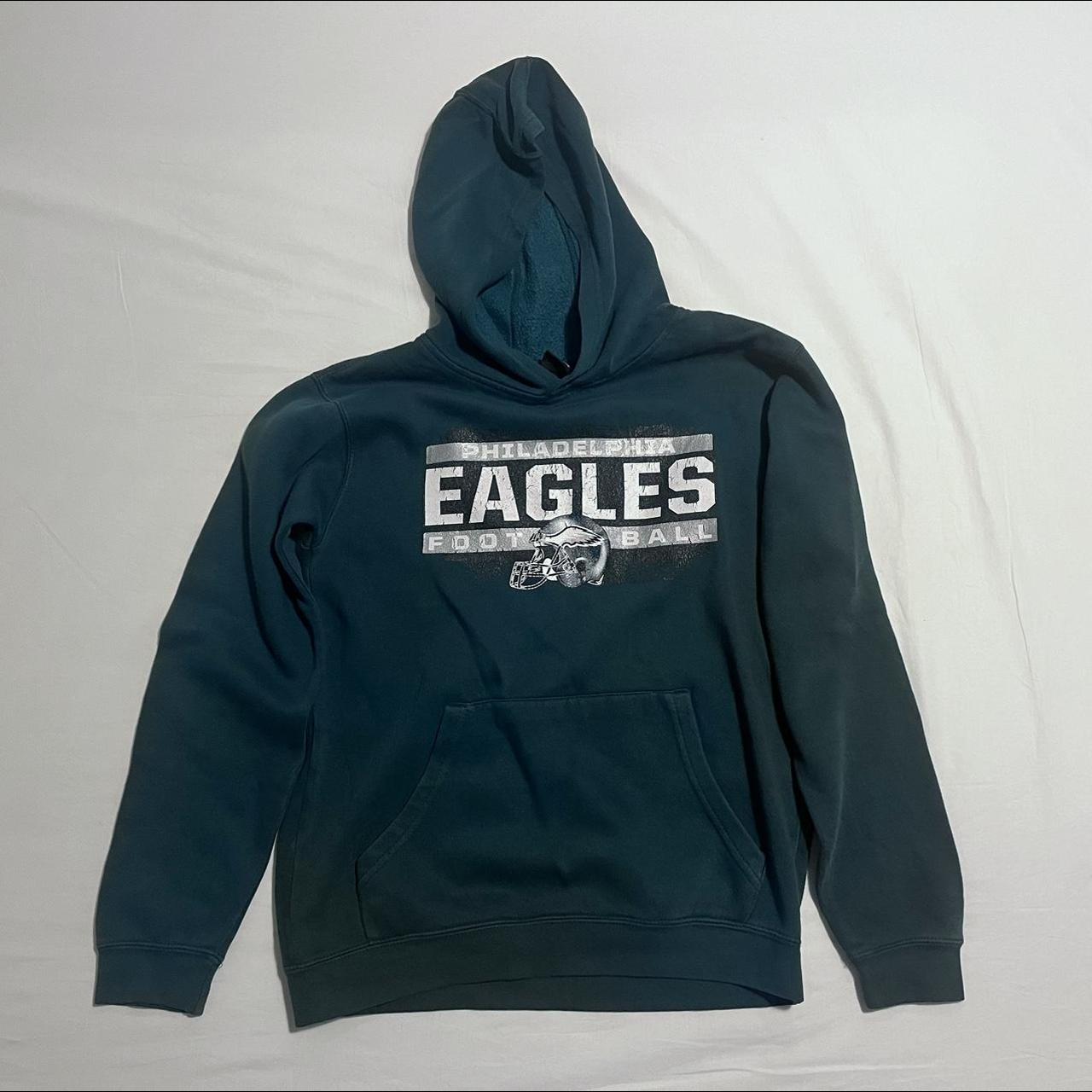NFL eagles green hoodie kids size XL or adults size S/M - Depop