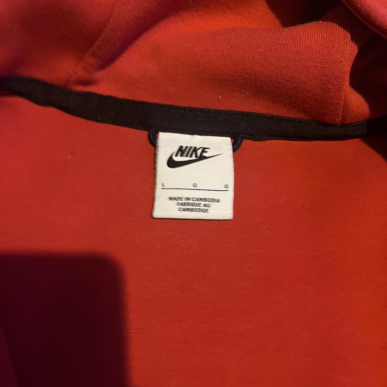 Nike red Tech Fleece - Depop