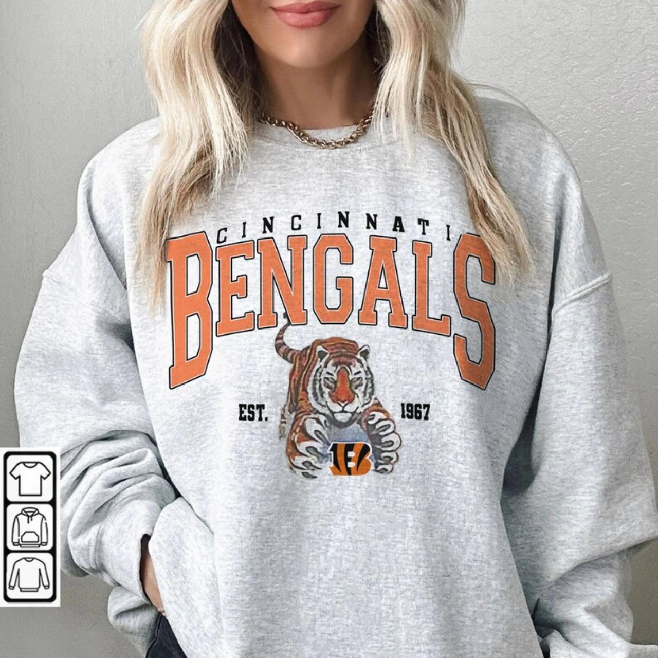 Grey on sale bengals sweatshirt