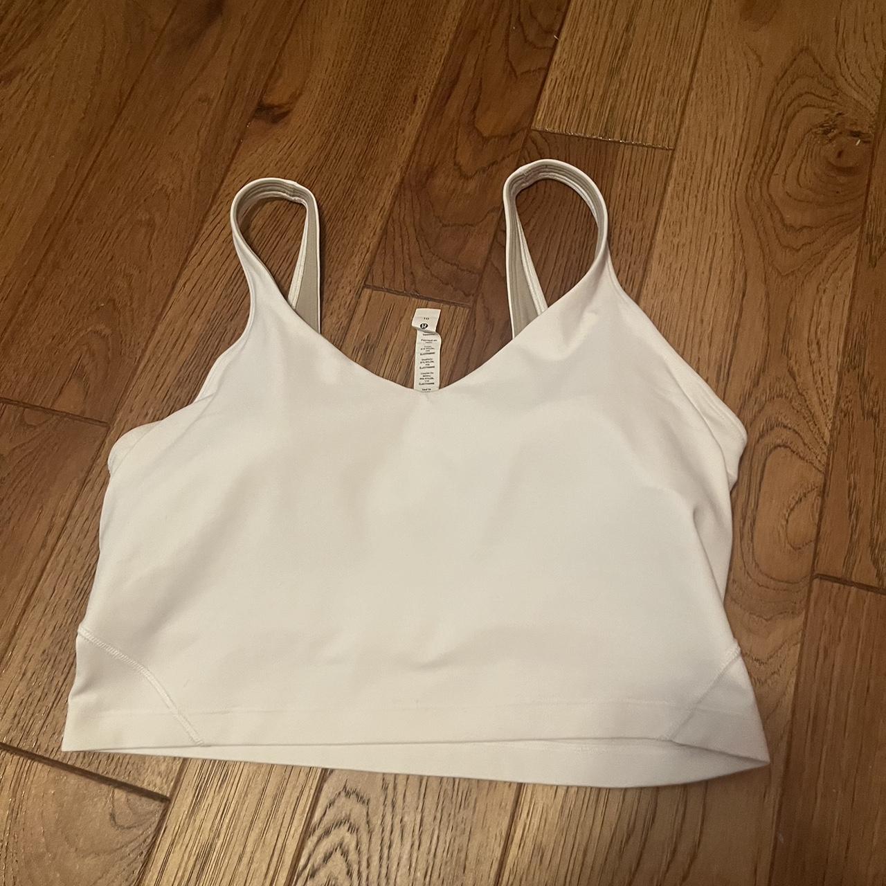 Pink Lululemon Align Tank Size 12, with no tag - Depop