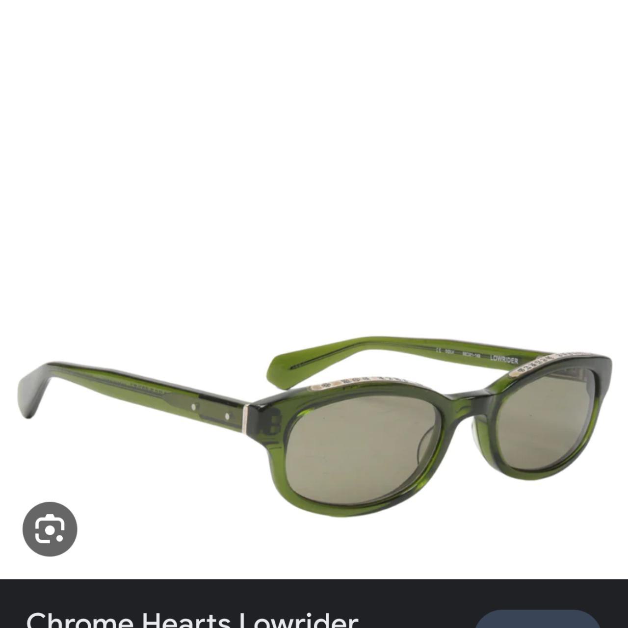 Chrome hearts dark green Lowrider sunglasses, (with...