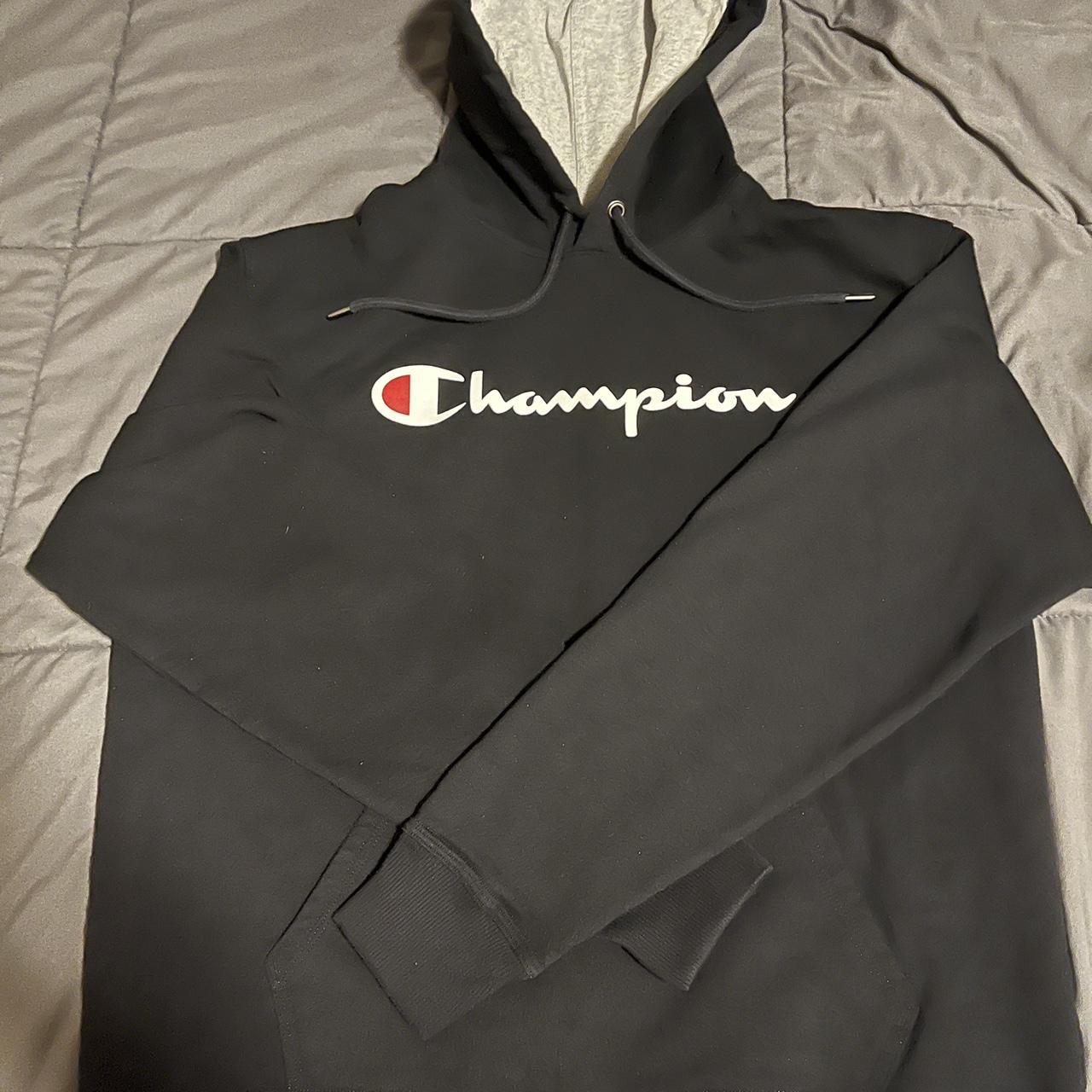 Men's champion cheap black hoodie