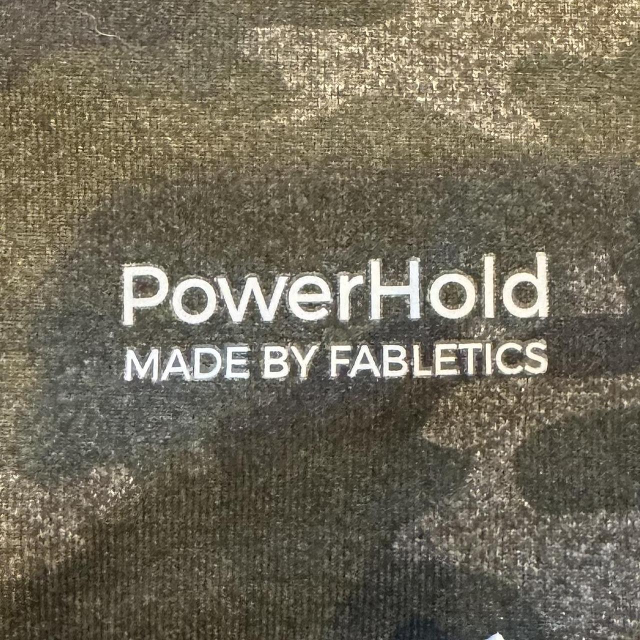 Fabletics PowerHold Charcoal Camo On-The-Go High Waisted Biker