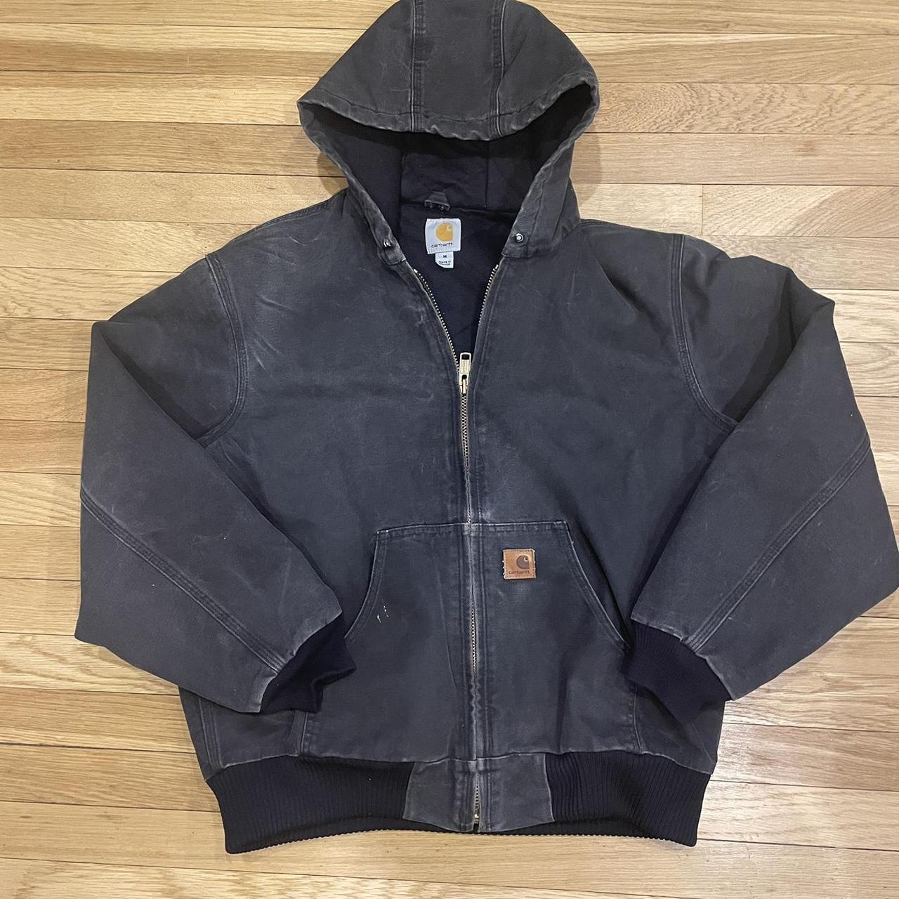 Carhartt J130 Black Medium Jacket Vintage very open... - Depop