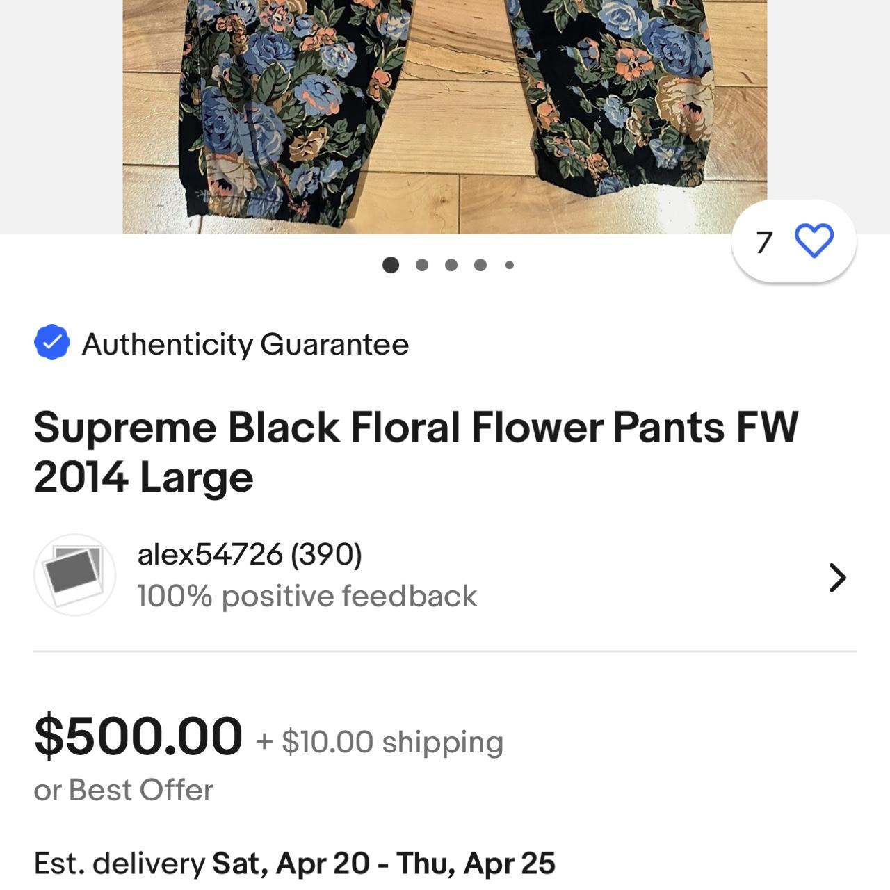 vintagesupreme #supreme #floral pant 2014 | Depop