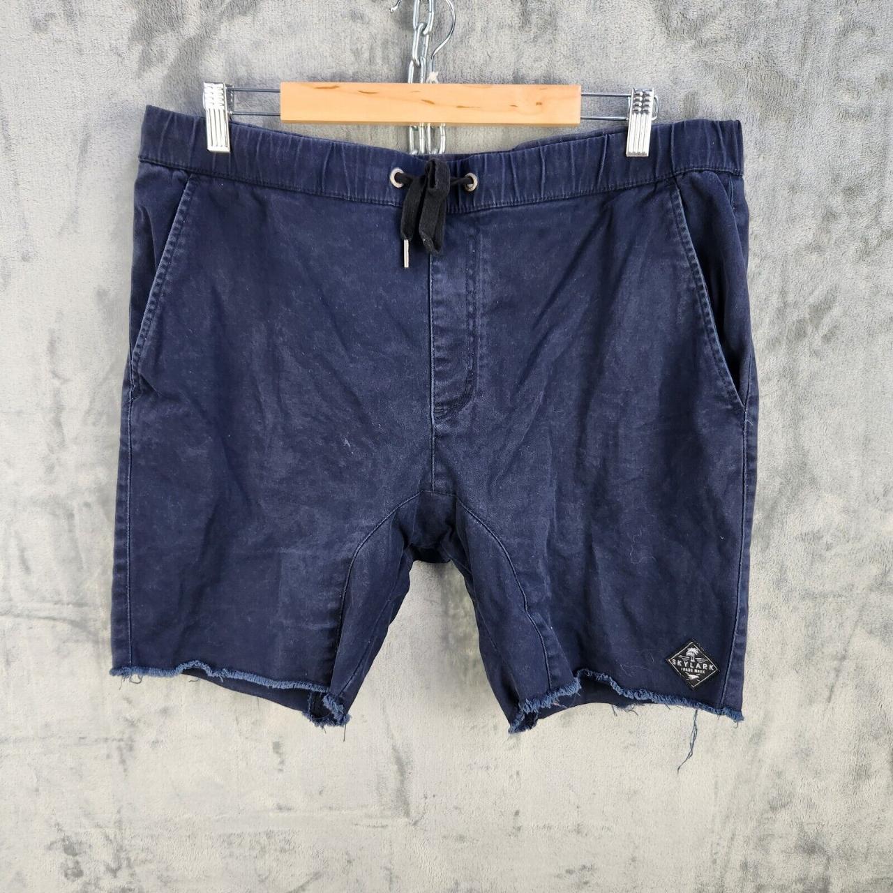 Skylark Mens Chino Shorts Blue Size 36 Elastic