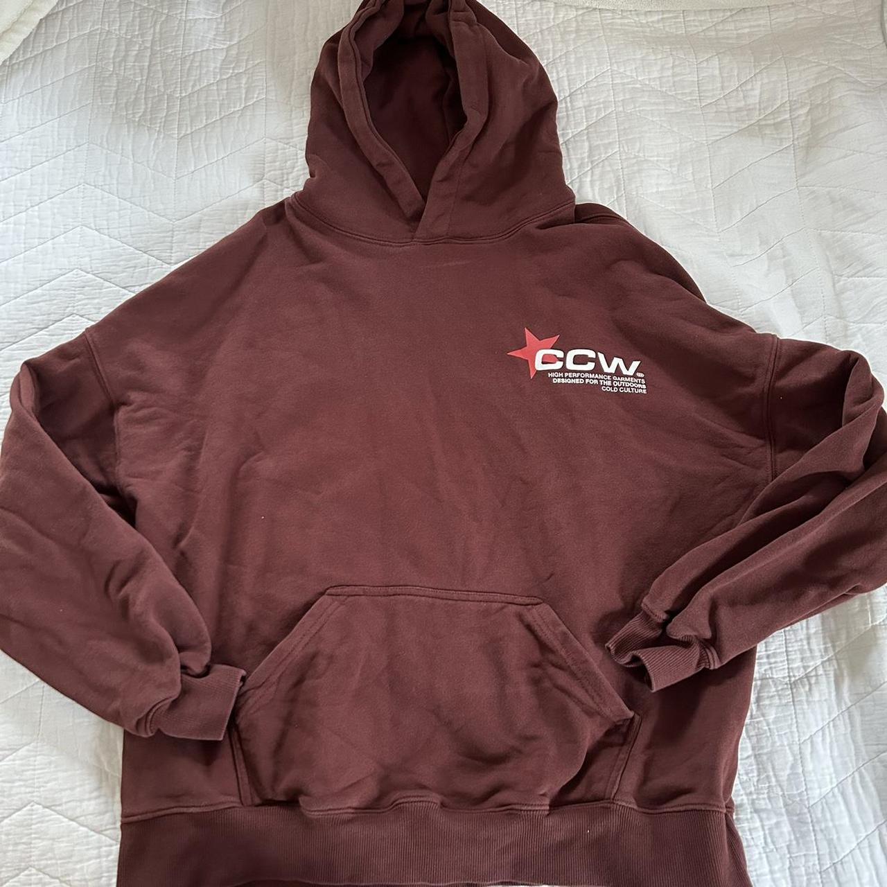 Cold culture Astro hoodie sweatshirt oxide red in... Depop