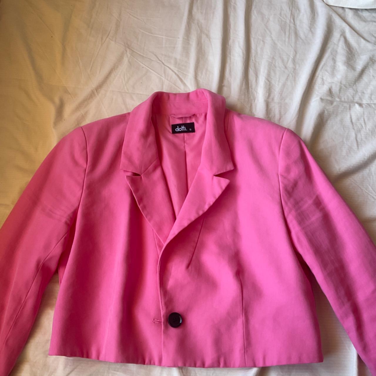 Dotti Barbie pink cropped blazer and dress