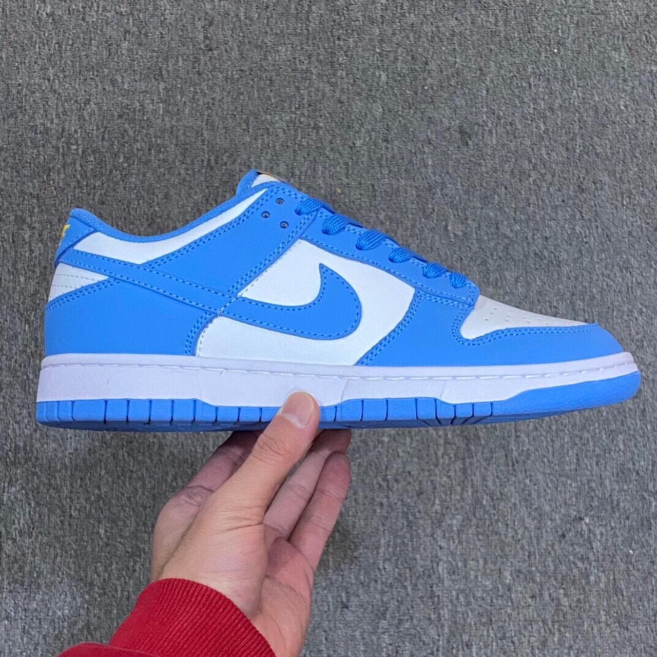 University Blue NIKE Dunk Low Shoes Brand new item,... - Depop