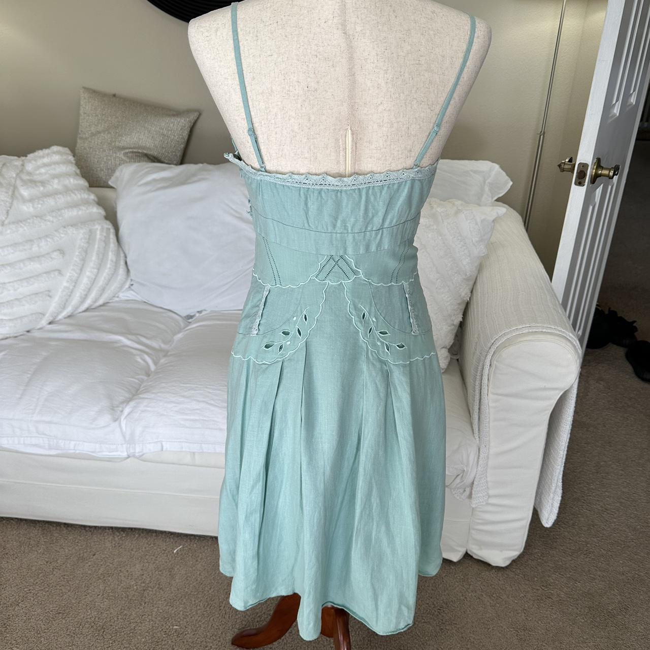 Vintage Sue Wong Lace Embroidered Mini Dress Size... - Depop