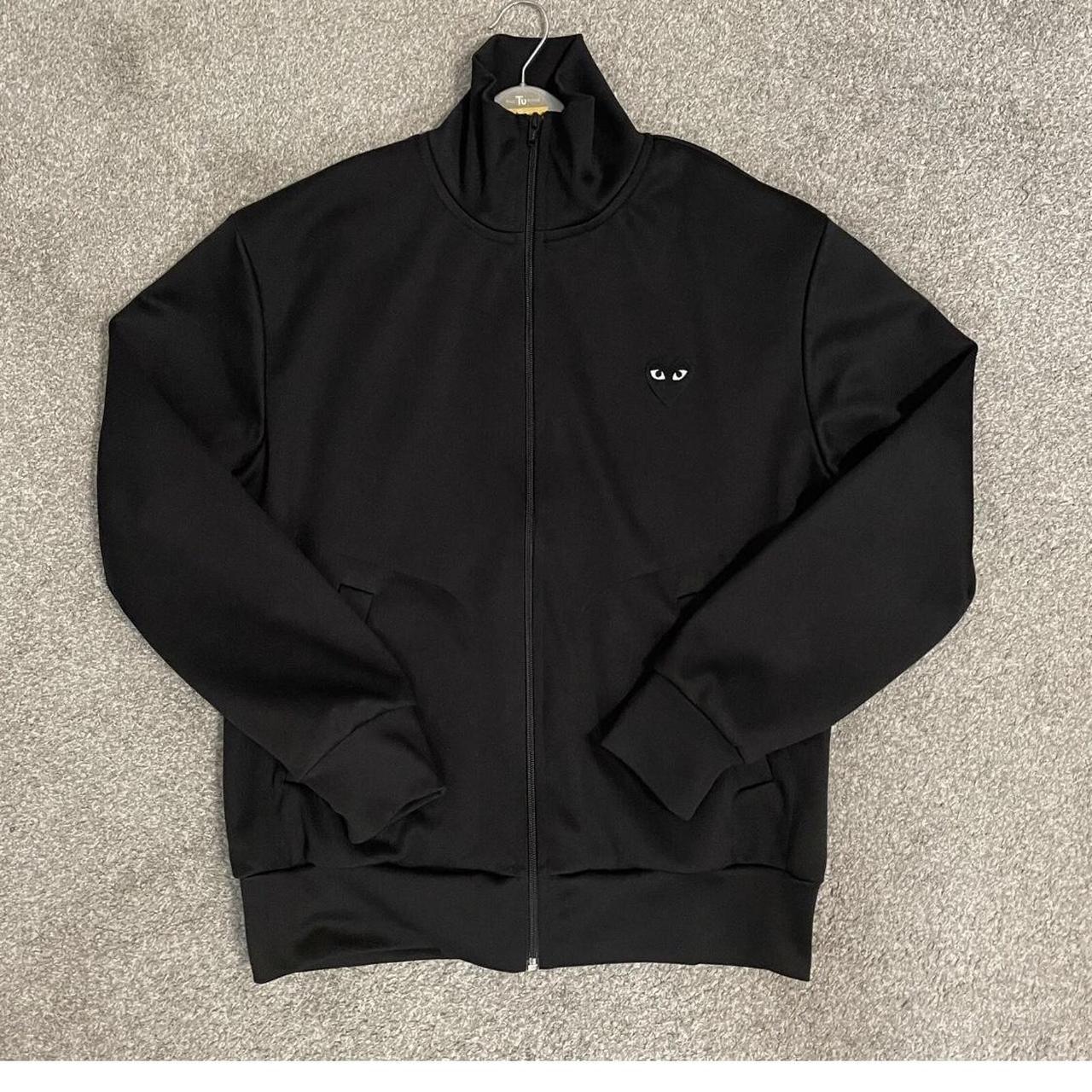 CDG track jacket black Size M Perfect condition... - Depop