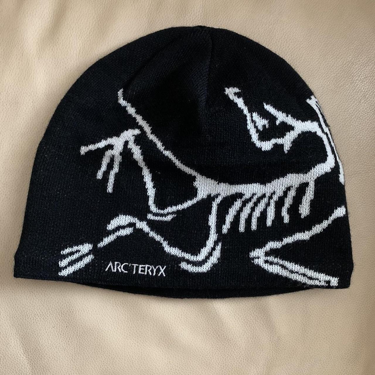 Arcteryx Beanie - Black/White Absolutely gorgeous... | Depop