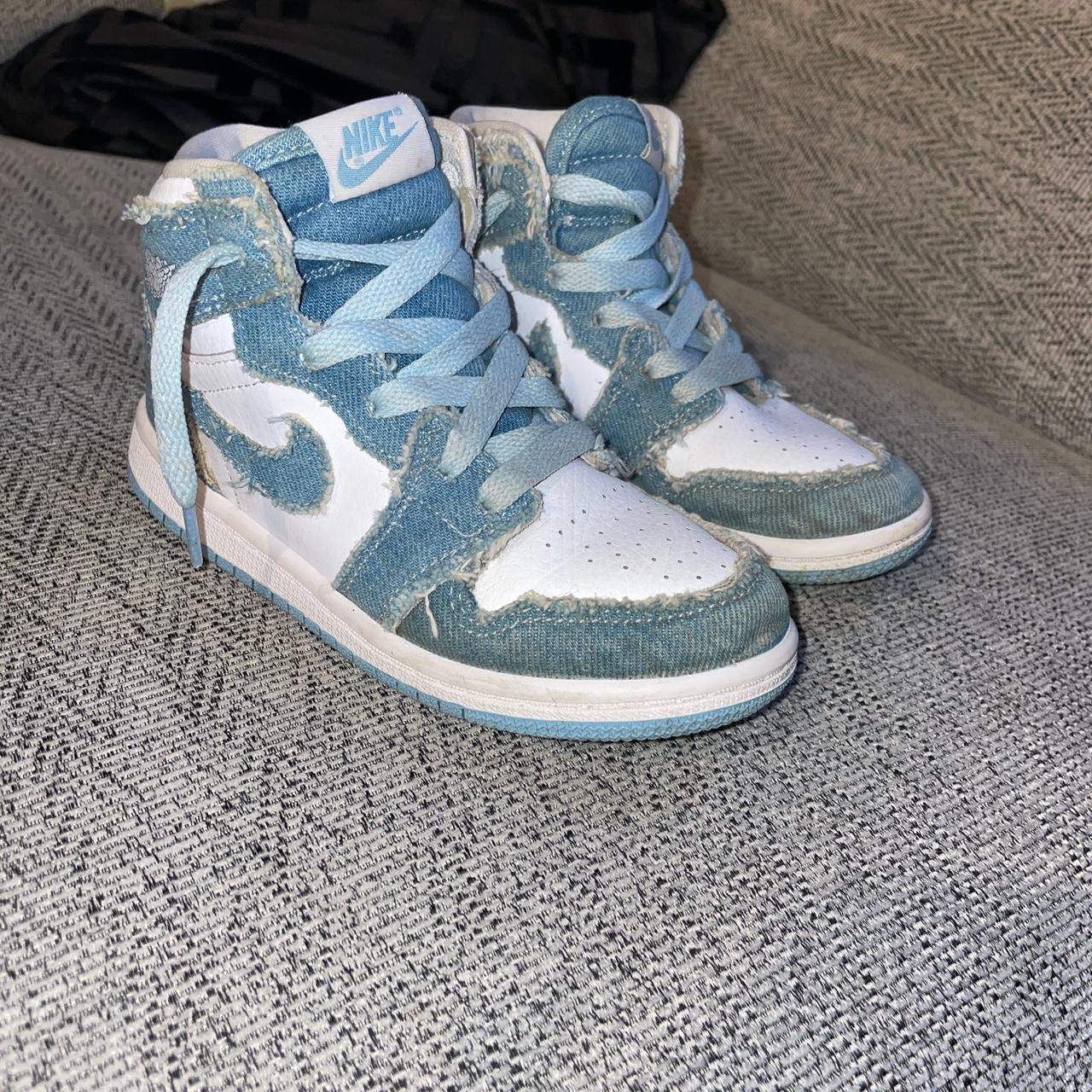 The OG denim high top Jordans these sold out almost... - Depop