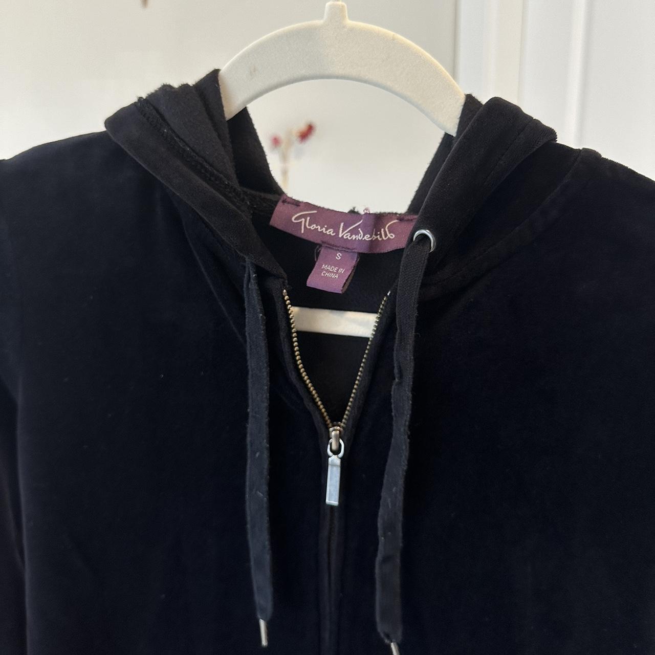 Gloria vanderbilt outlet velour hoodie