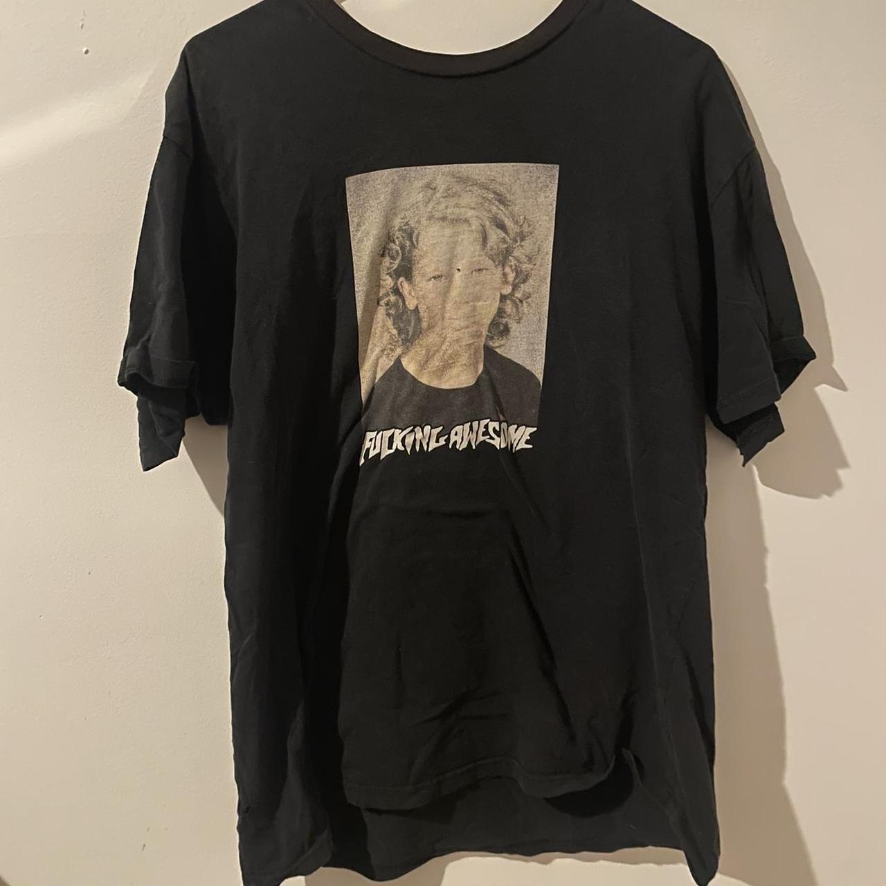 【FUCKING AWESOME】Fucking Awesome Dill Mirror Painting Tee Fucking Awesome Dill Mirror Painting Skate T-Shirt - Black