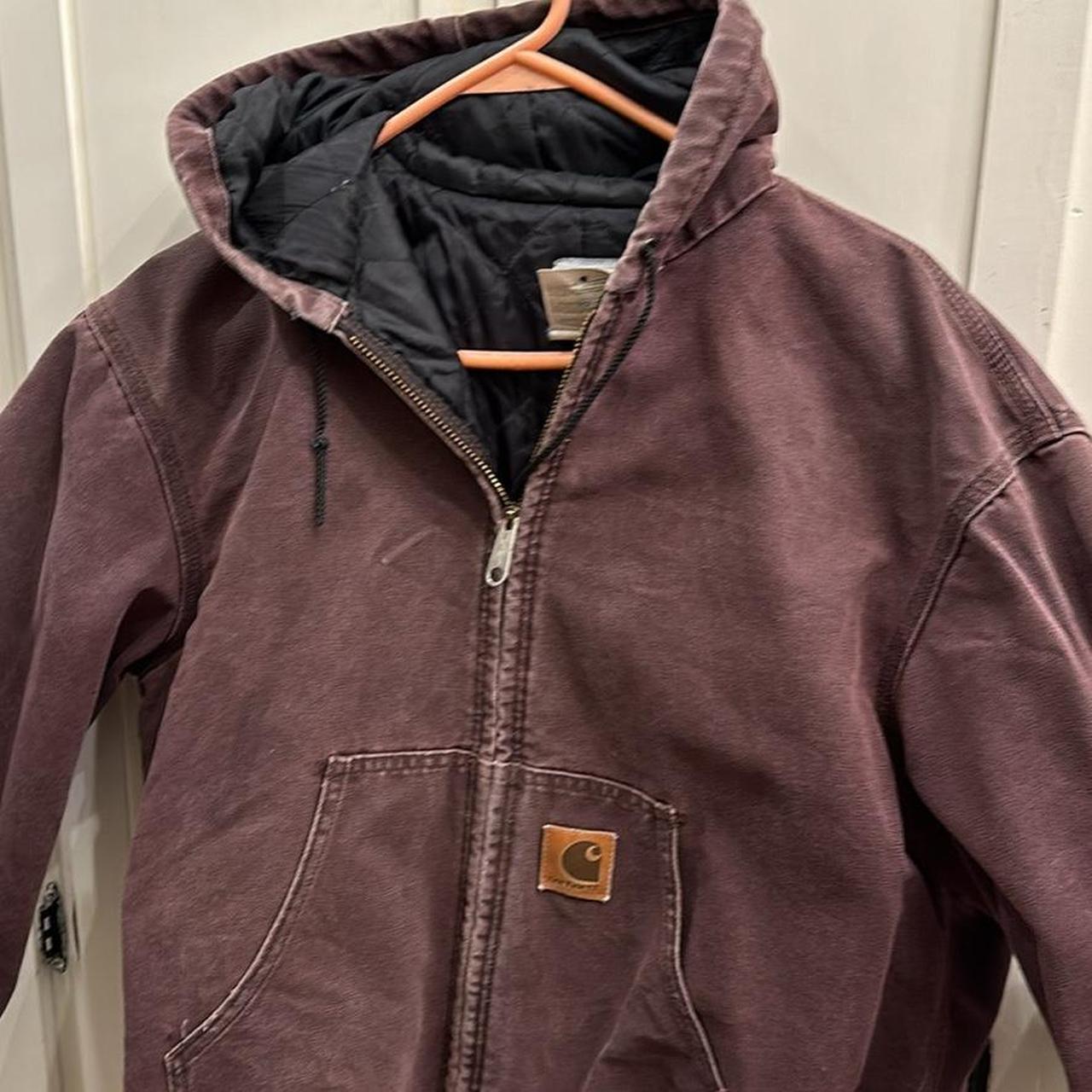 Vintage Youth XL Carhartt Coat. 65.00. 25” long... Depop