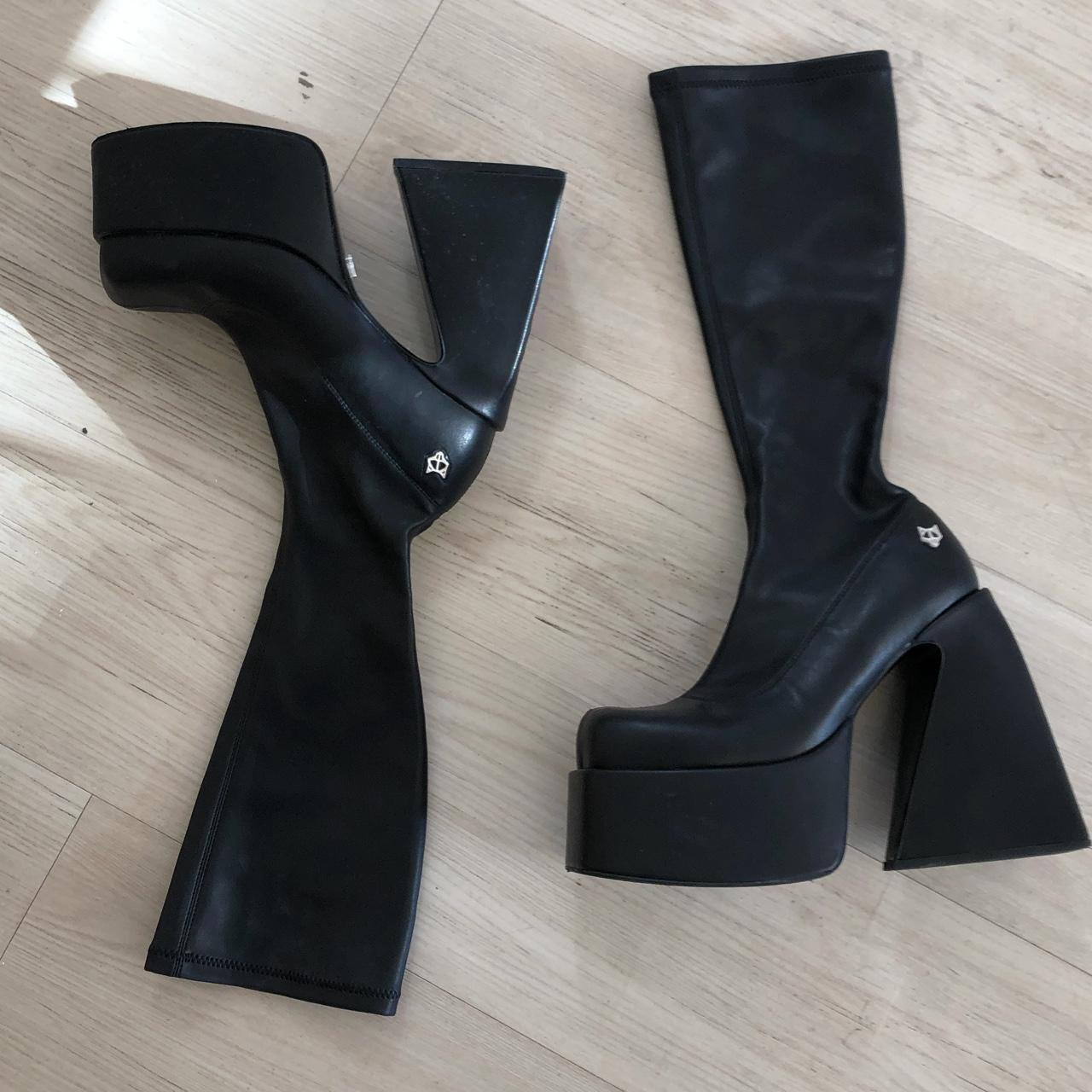 NAKED WOLFE ブラック38 Vegan leather boots Naked Wolfe Black size 38 EU in Vegan