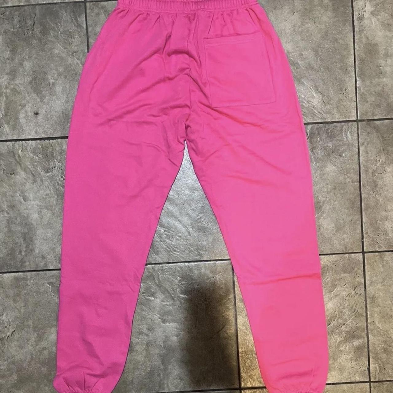 Medium Pink Sp5der Pants ONLY TAKE APPLE PAY - Depop