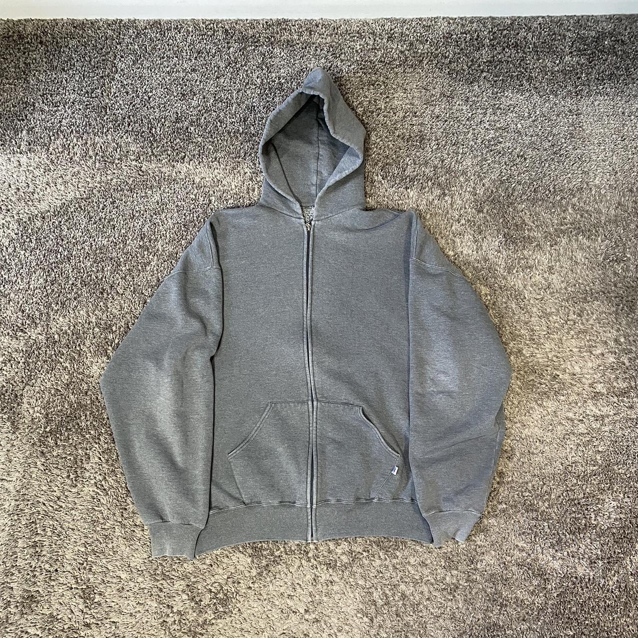 vintage russell zip up size xl $25 price is... - Depop
