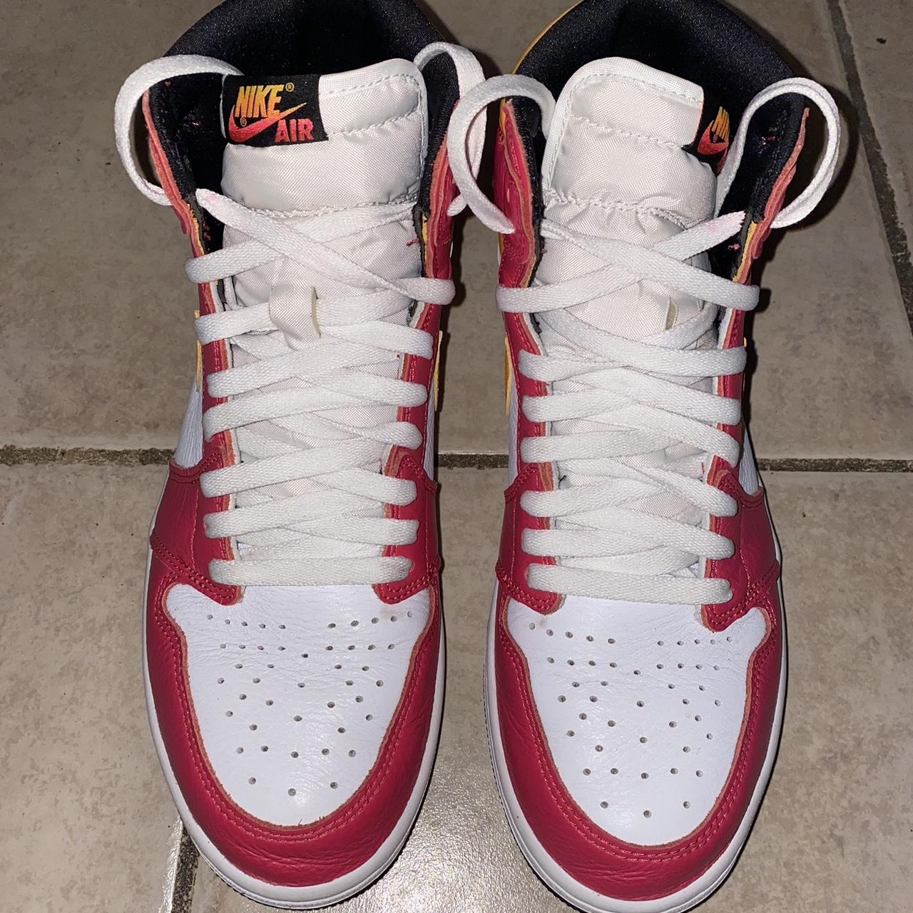 Air Jordan 1 Light Fusion Red Authentic Size 11... Depop