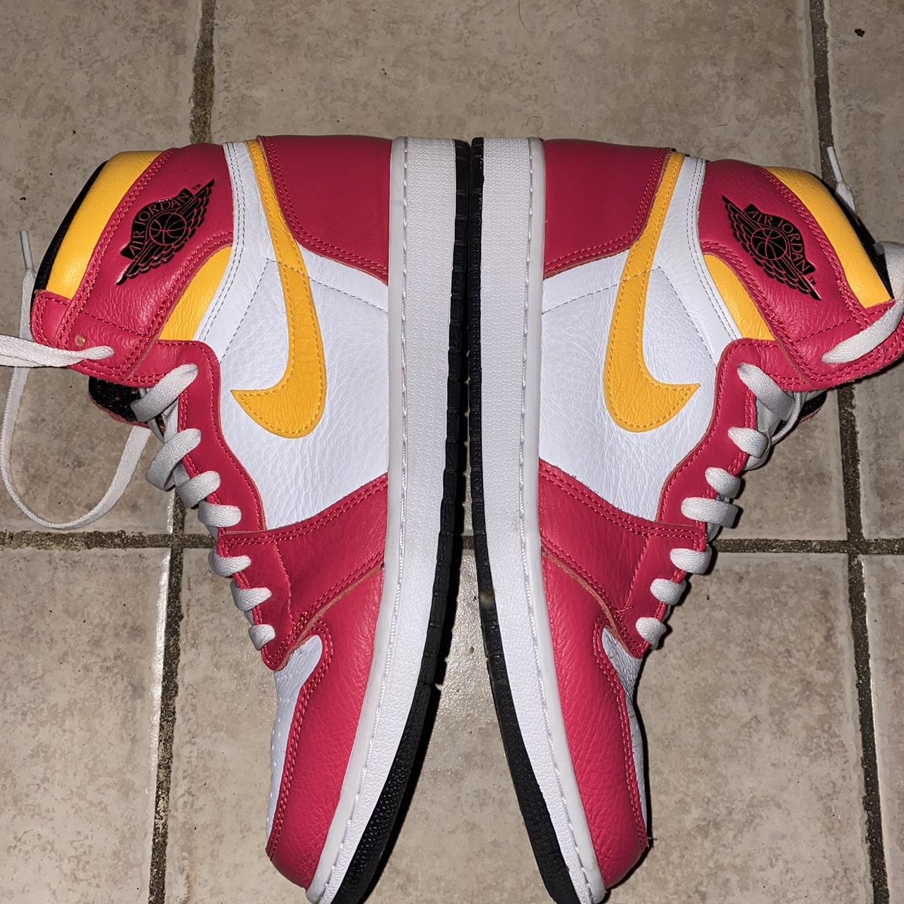 Air Jordan 1 Light Fusion Red Authentic Size 11... Depop