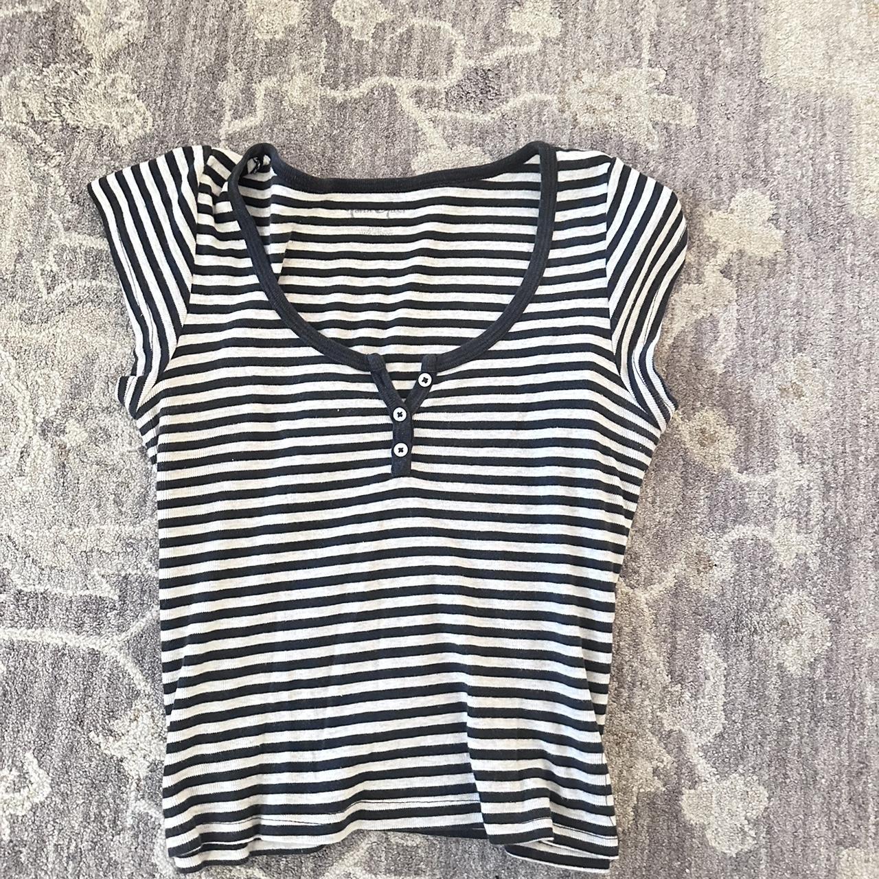 Brandy Melville/John Gault Striped Zelly top - Depop