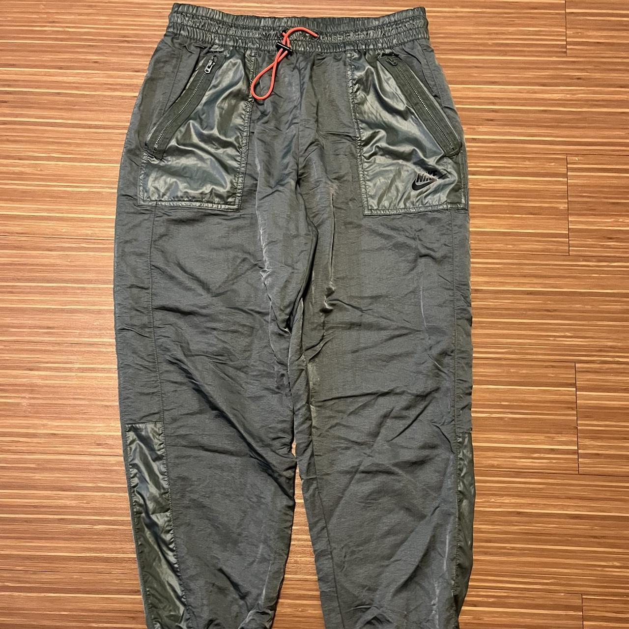 Nike Parachute Pants! Size - M functional zippers - Depop