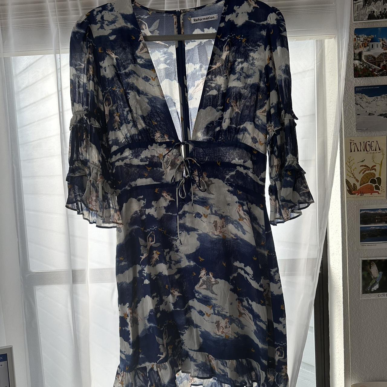 Reformation Angel print dress Depop