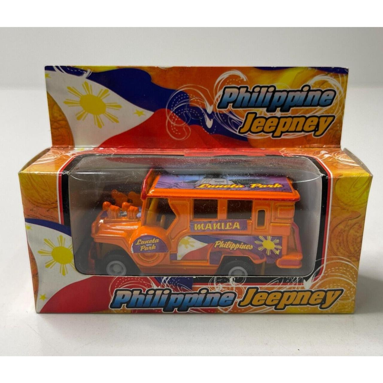 Philippine Jeepney Blue Baguio Passenger Vehicle... - Depop