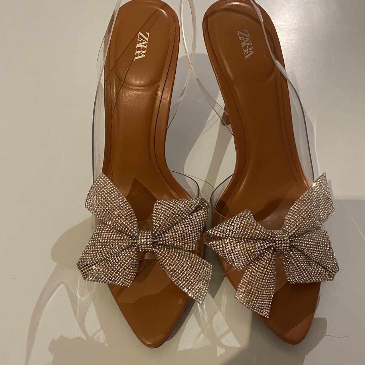 Silver Zara See Through Heels Zara Silver Clear Heels Wedges